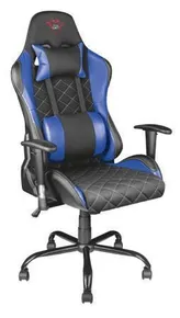 Křeslo "GXT 707B Resto", modrá, herní, koženka, TRUST